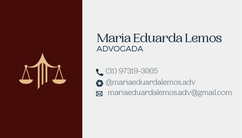 Cartão de Visita - Maria Eduarda Lemos